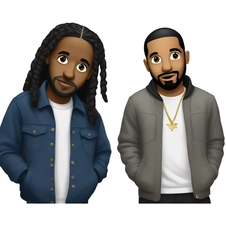 Drake and kenrick lama emoji