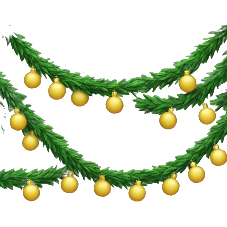Christmas tree garland emoji