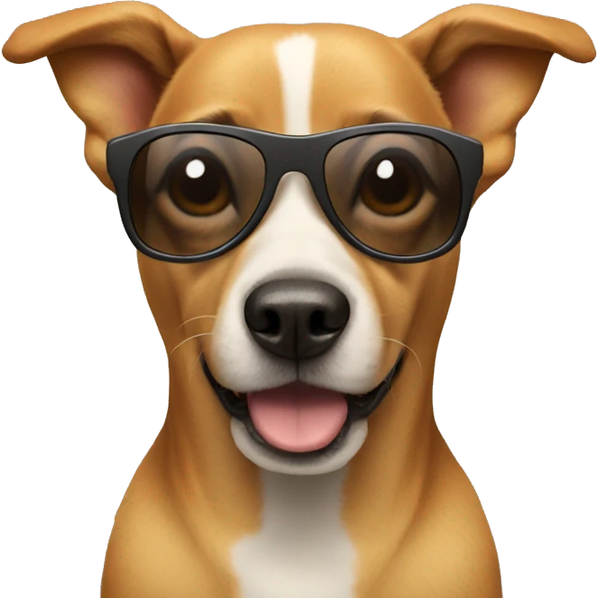 Dog with sunglasses  emoji