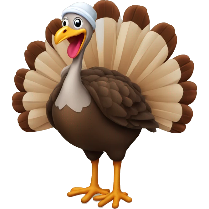 Turkey pardon coolest turkey in the hood emoji