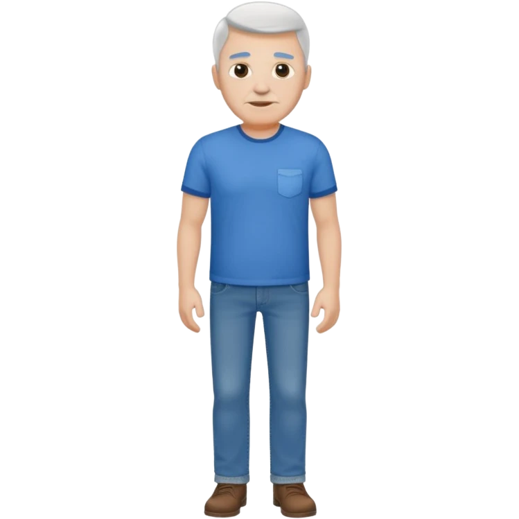 Dad full body. White. emoji