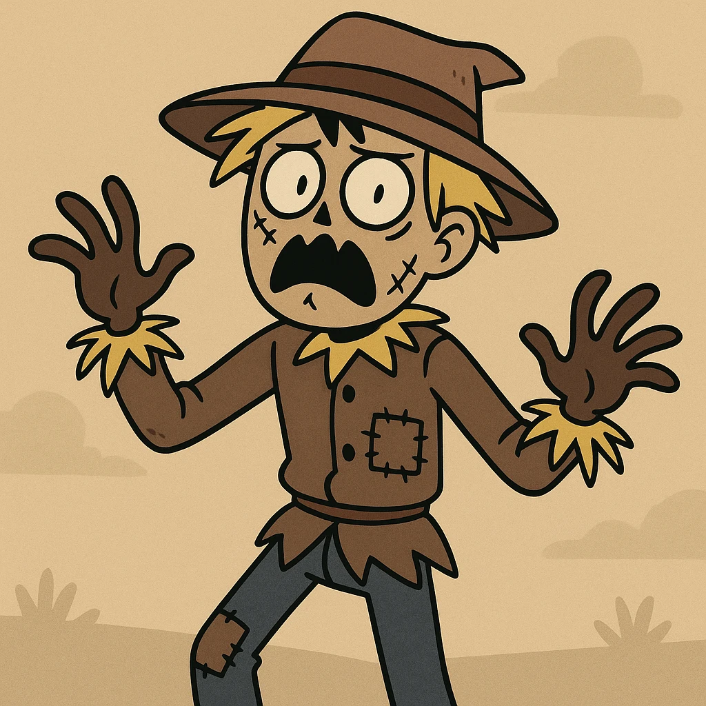 scary scarecrow boy emoji
