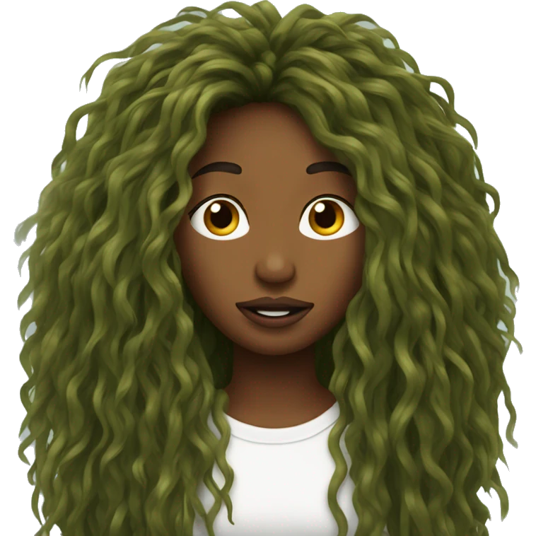 sza grass hair emoji