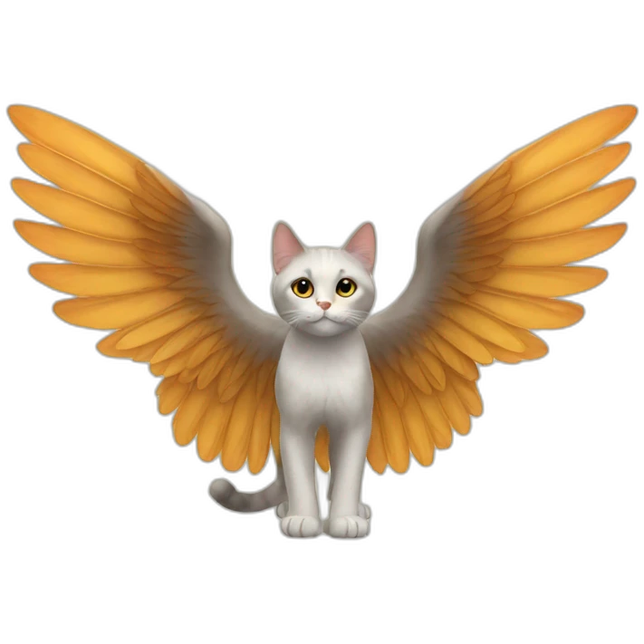 Cat-wings emoji