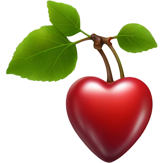 A red cherry heart  emoji