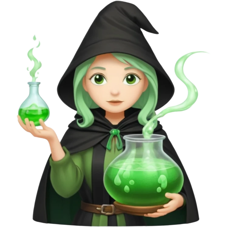 green witch cooking potion emoji