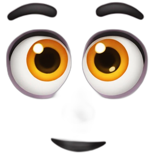 clementine avec des yeux emoji