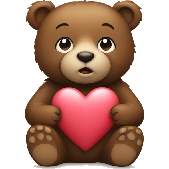A bear with a heart  emoji