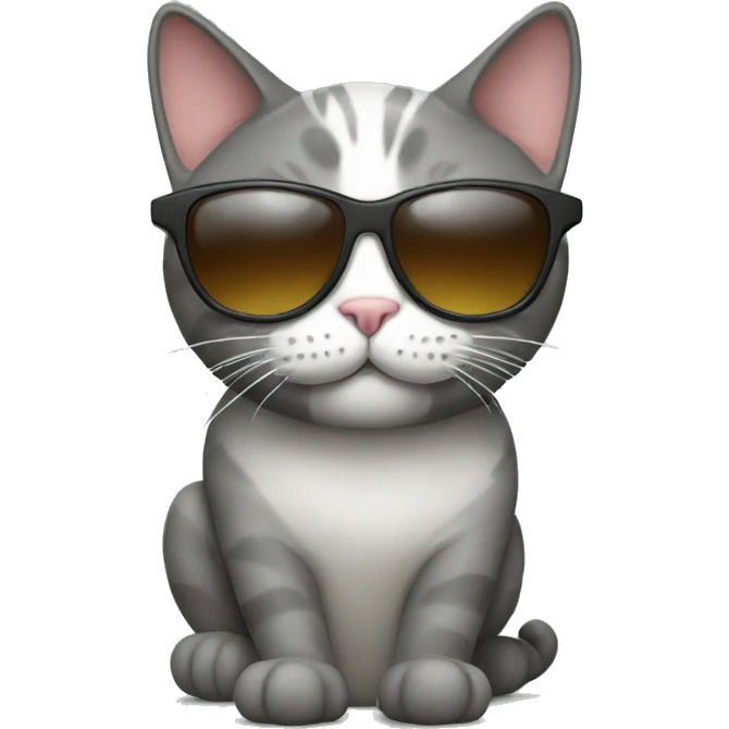Cat with sunglasses emoji