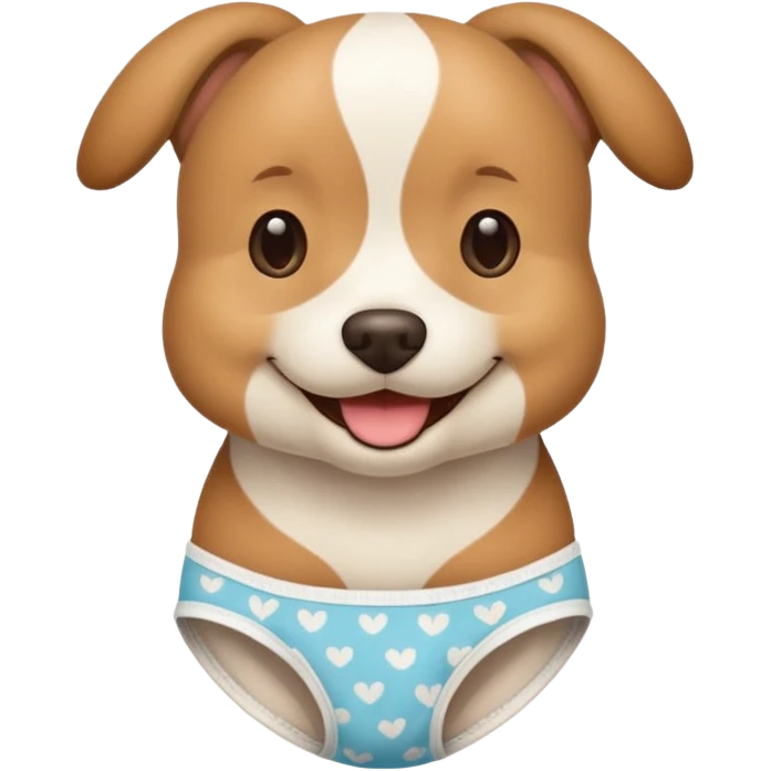 Dog selling underwear  emoji