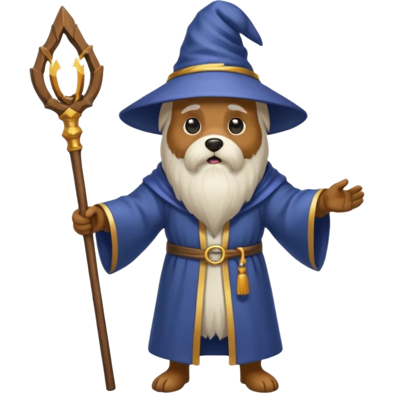 Dog wizard emoji