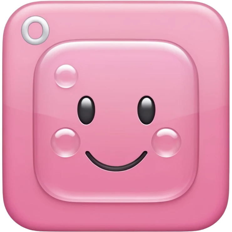 Pink square with 'OK' text emoji