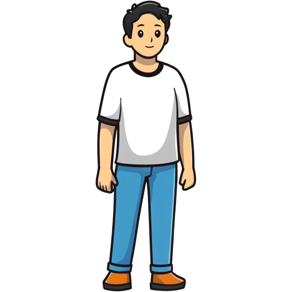 guy standing out in a crowd emoji