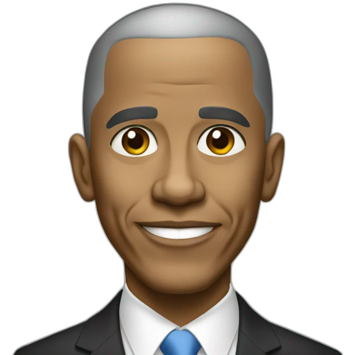 White obama emoji