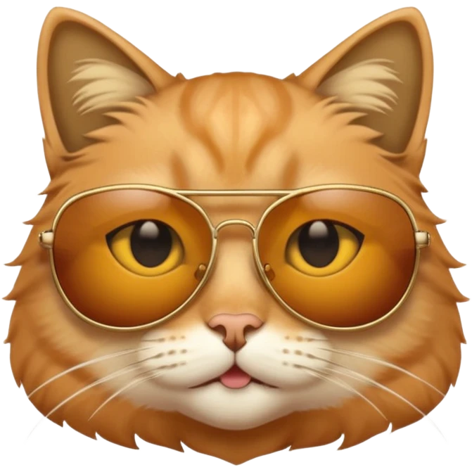 Cat wearing sunglasses emoji