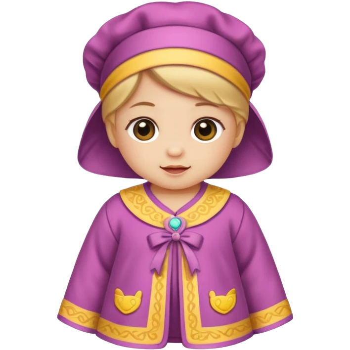 baby girl traditional baby clothe emoji