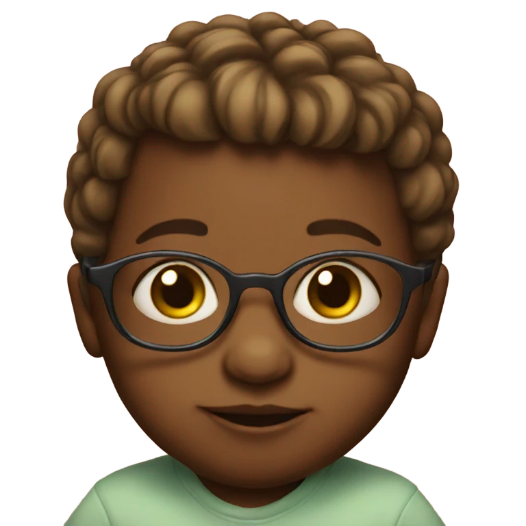 baby with glasses emoji