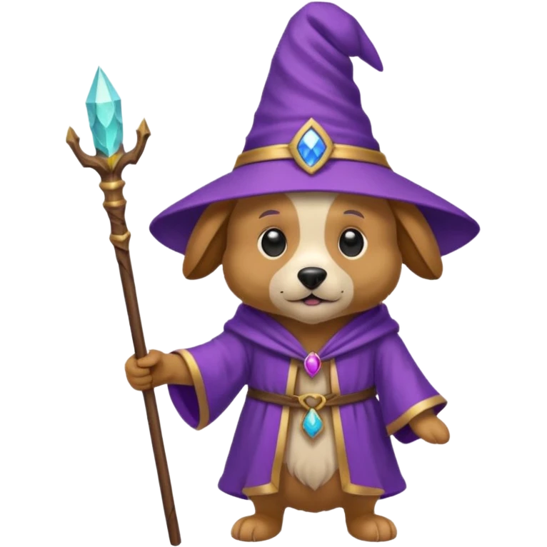 Dog wizard emoji