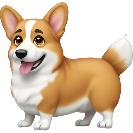 Corgi pooping  emoji