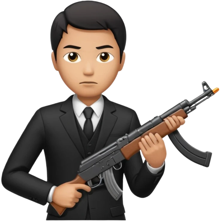 Yakuza Gang con ak47 emoji