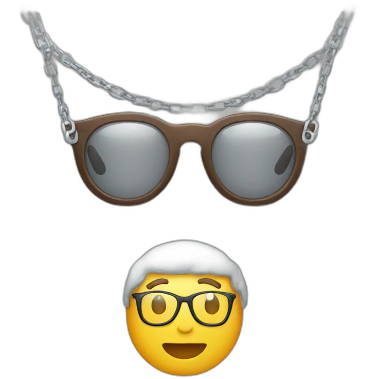 glasses on chain emoji emoji