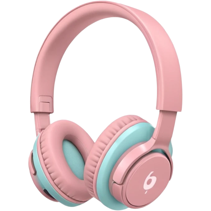 Casque bluetooth Apple rose pastel emoji