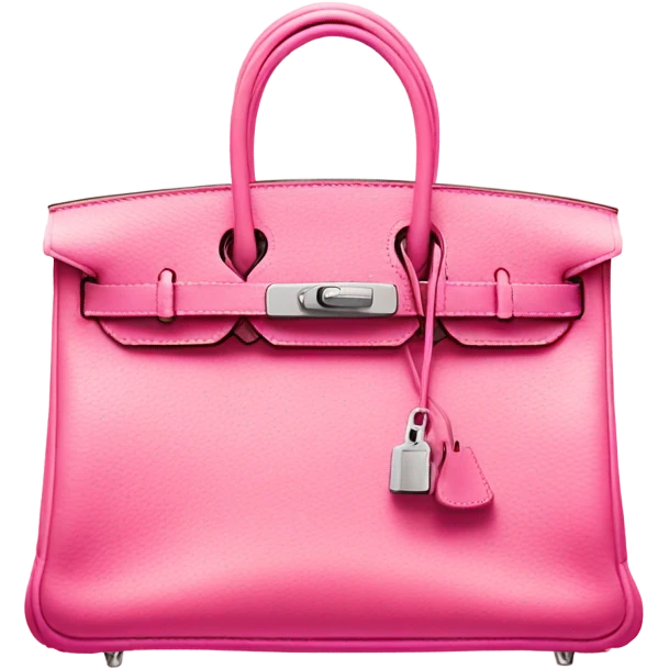 Hermes Birkin bag in pink colour  emoji