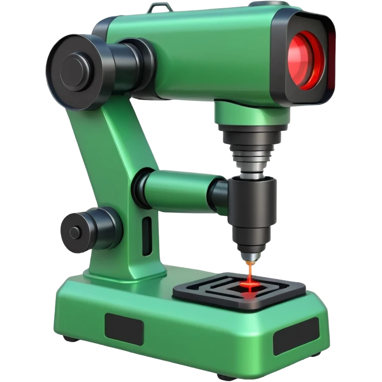 green robotic machine welding laser emoji