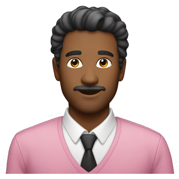 Hombre pelo rosa emoji