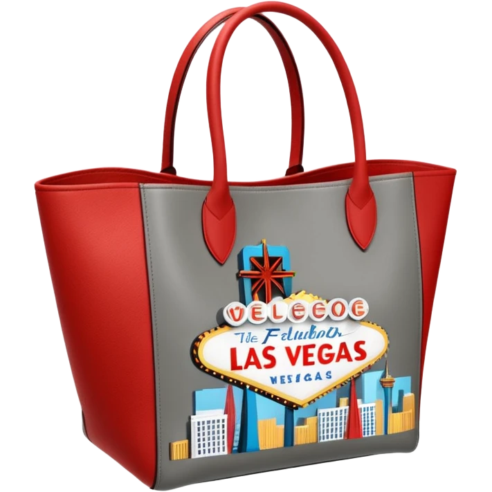 Hyperrealistic, ultra detailed, isolated, rendering, Marc Jacobs
SSENSE Exclusive Gray & Red 'The Las Vegas' City Tote emoji