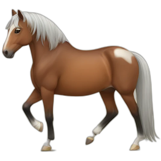 A horse that does yoga emoji