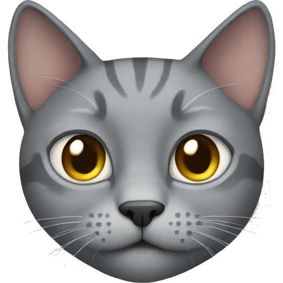 Gray cat emoji