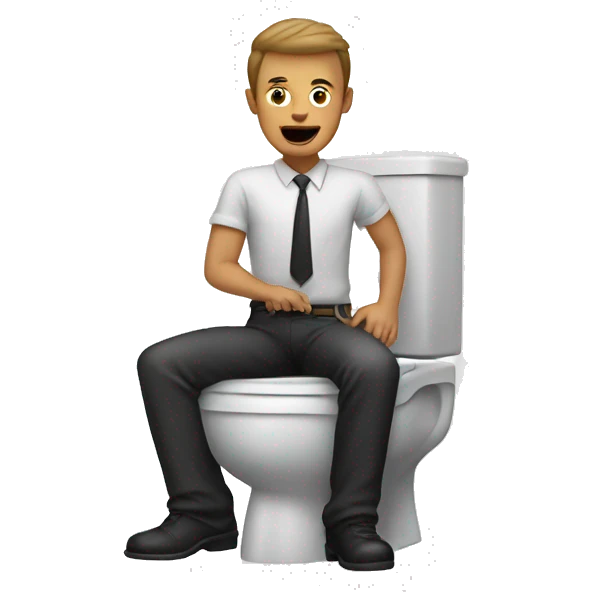 Man toilet  emoji