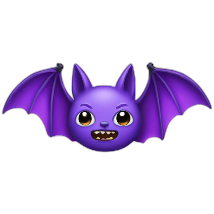 Purple bat emoji