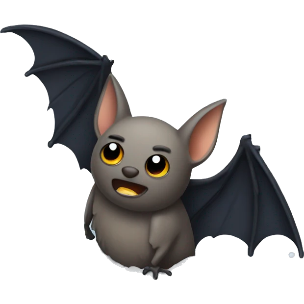 A bat in the snow emoji