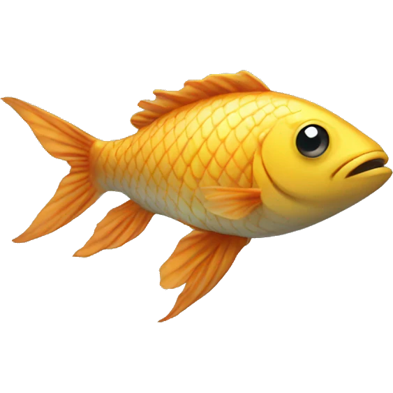 fish wearing a wig  emoji