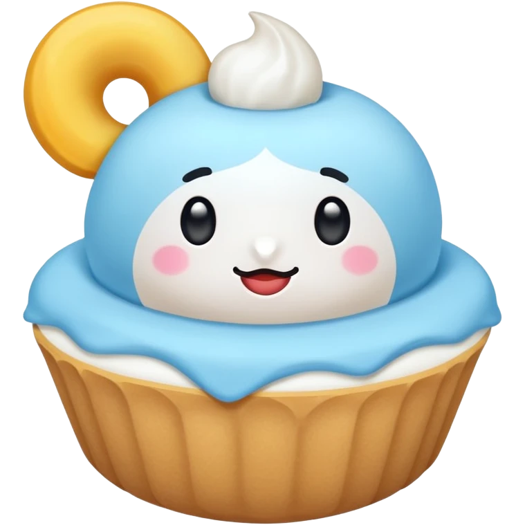 Verificacion azul de tiktok redonda medio celeste con la palomita blanca chillante emoji