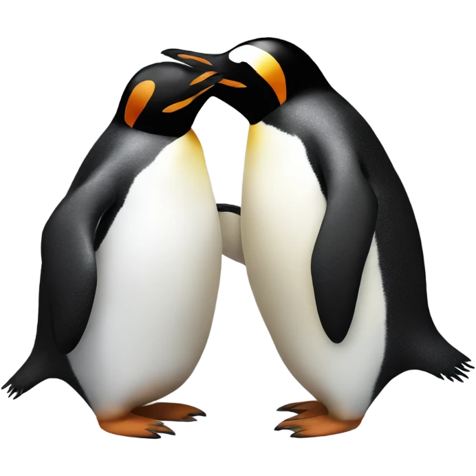Penguin loving another penquin emoji