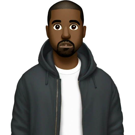 kanye west in paris emoji
