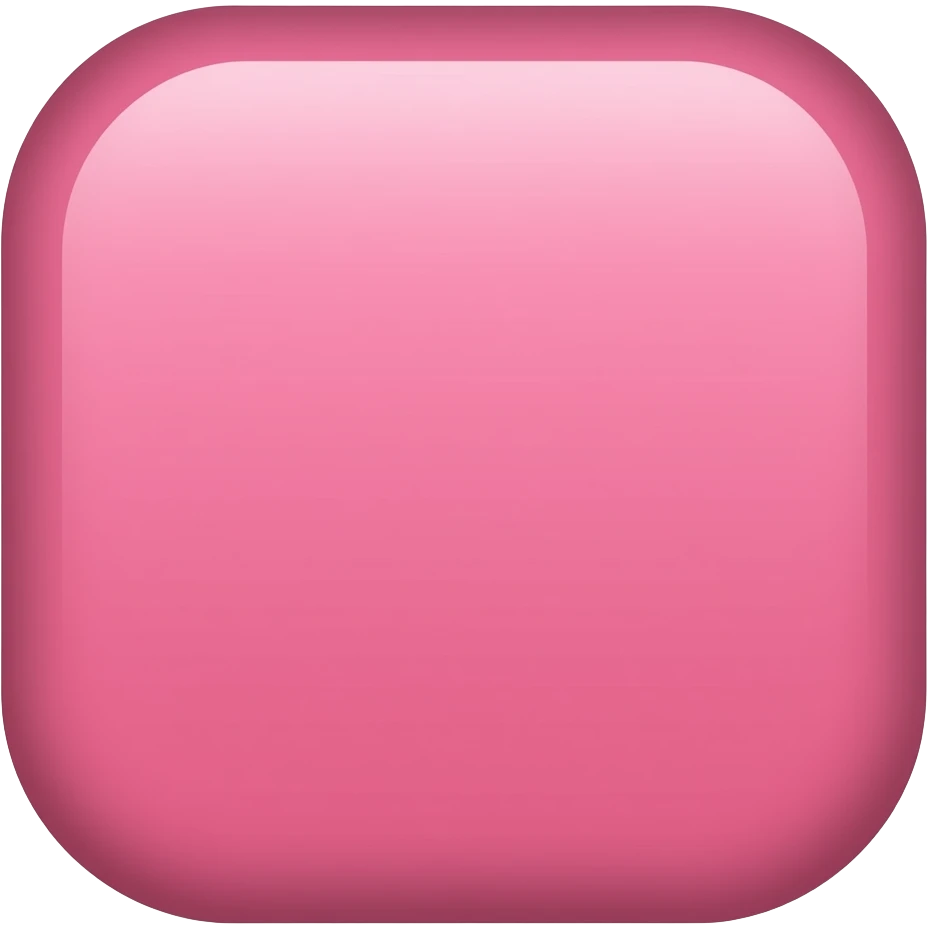 Pink square emoji make the corners  of the square sharp emoji