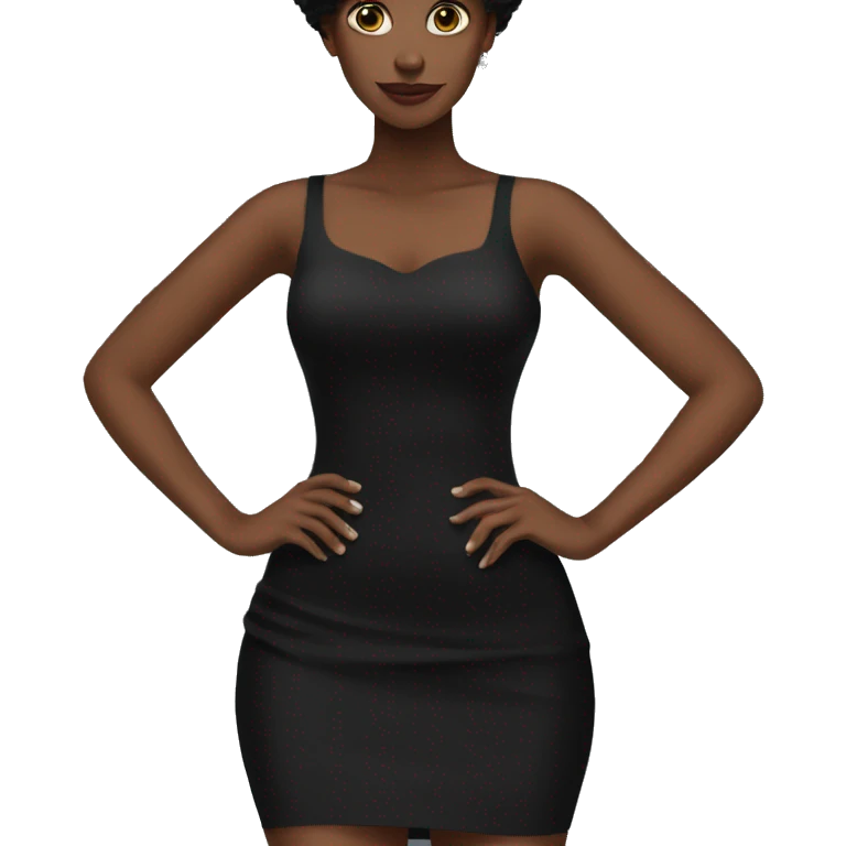 tight Black dress emoji