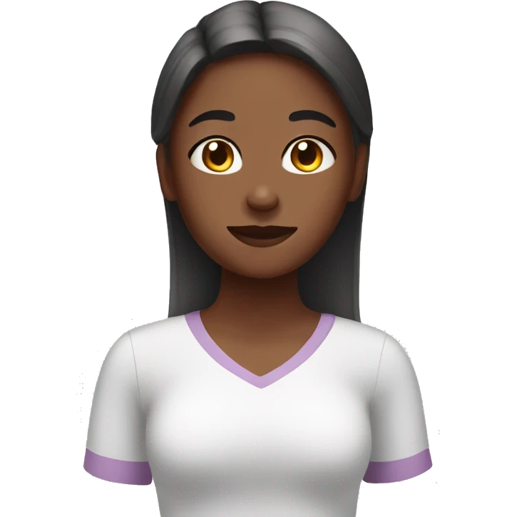 a girl that is doing self care emoji