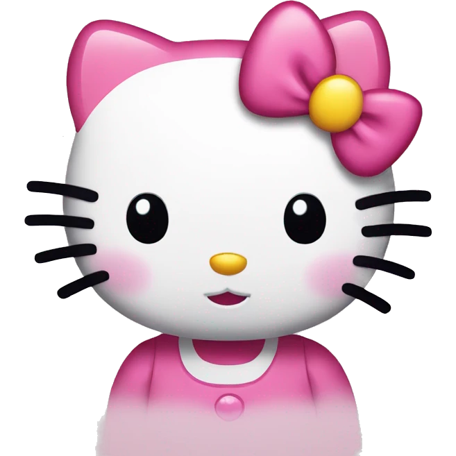 hello kitty in ios style  emoji