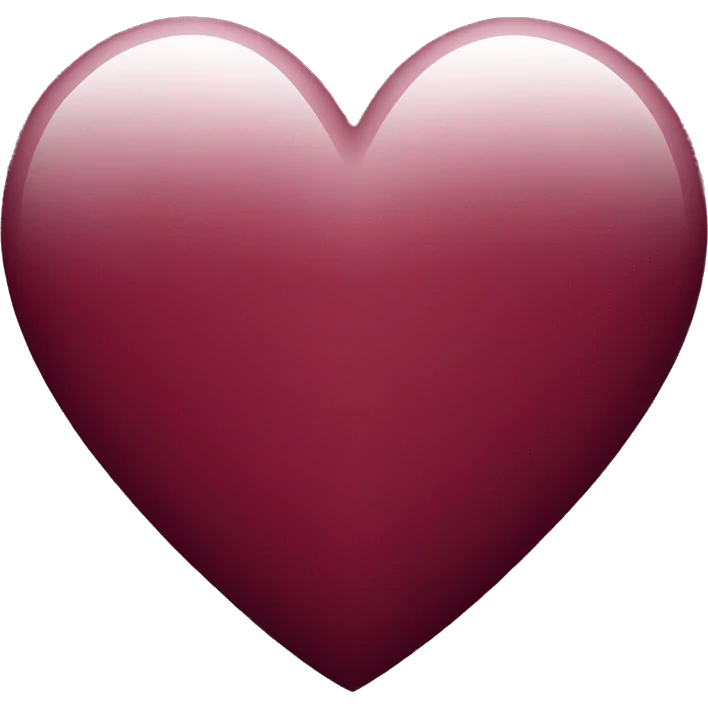 Burgundy heart emoji