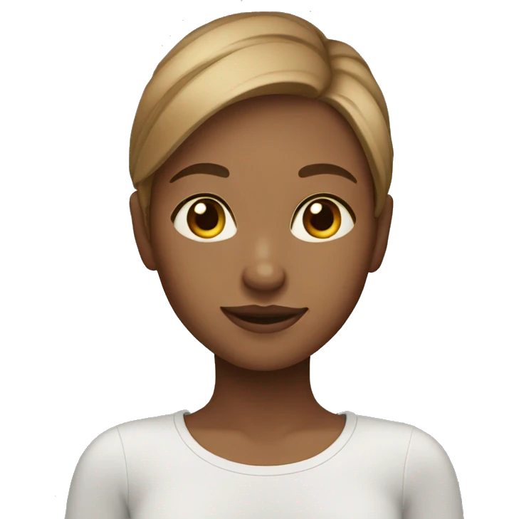 girl with light brown hair and light eyes emoji