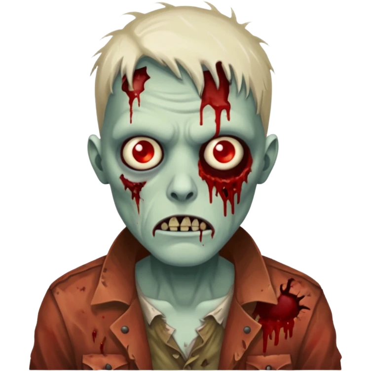 non caring zombie emoji