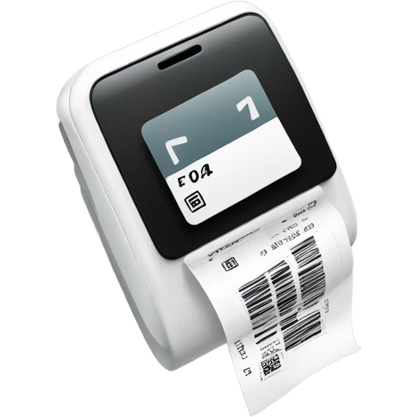 receipt in a phone emoji