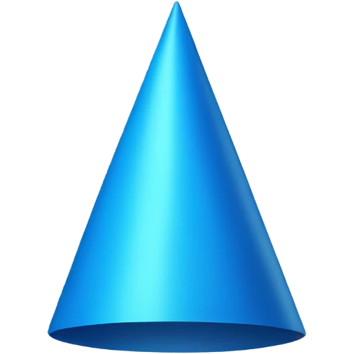 Blue party hat emoji