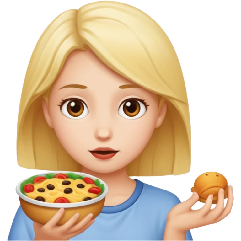 Girl wants some food  emoji
