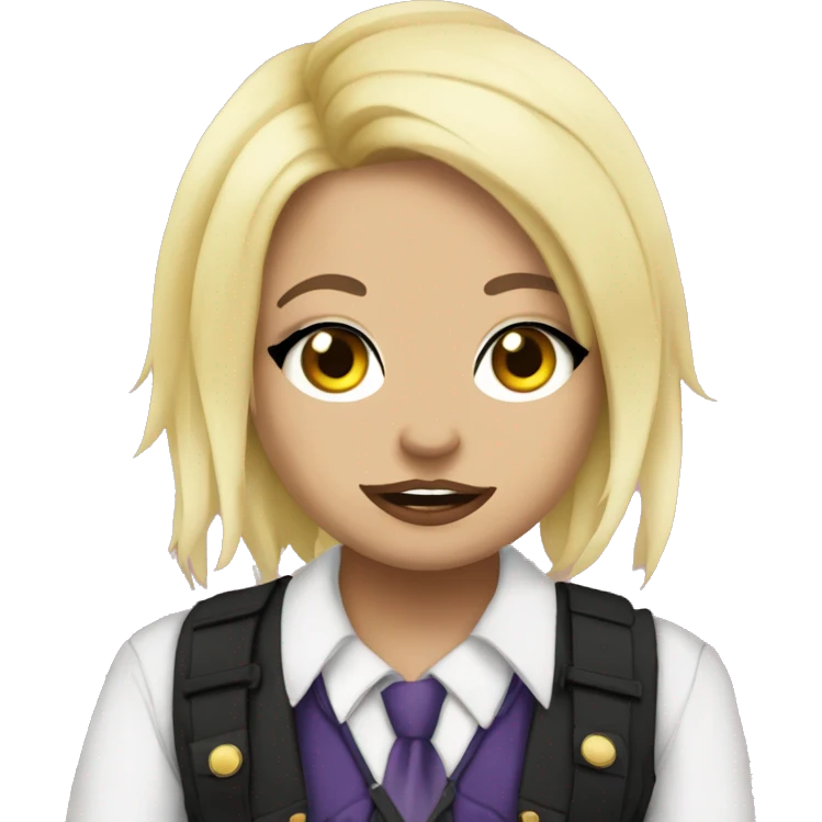 trisha paytas in gerard way cosplay emoji